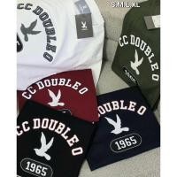 ราคา เสื้อยืดแขนสั้น งานปักซีซี CC OO ผ้าคอตตอนนิ่ม 100% (41420897470)