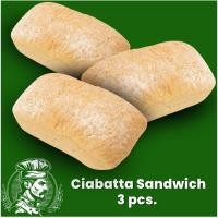 ราคา Ciabatta Sandwich เซียบัตต้า16 cm ขนมปังเซียบาสต้า 3ชิ้น ขนมปังฝรั่งเศส ขนมปังกรอบ แซนวิช (25868280527)
