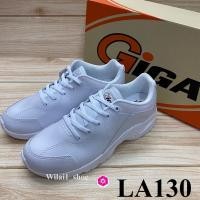 ราคา GiGa LA130 รองเท้าผ้าใบแบบหนัง ผูกเชือก (36-41) สีขาว hi hi (10374150628)