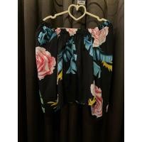ราคา เสื้อปาดไหล่เกาะไหล่ลายดอกมือ2สภาพดี (28214933386)