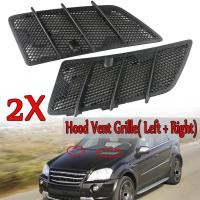 ราคา 2Pcs Car Front Hood Air Vent Grille Cover Air Flow Intake Hoods for Mercedes Benz W164 ML / GL Clas (47652491137)