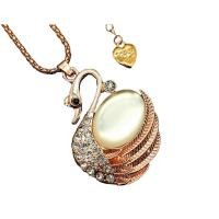 ราคา สร้อยคอ สร้อยคอคริสตัล สร้อยคอคริสตัลพร้อมจี้ หงส์ สีทอง สร้อยคอแฟชั่น (7511514091)