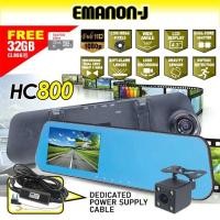 ราคา HC CARGO HC800 Dash Cam Car Rearview Mirror DVR FullHD 1080P IPS Stream Media Dual Lens front and rear night vision (48155011870)