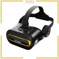 ราคา [Perfk] Vr ชุดหูฟัง All in One Deluxe Cinematic Goggles Integrated Headphones Universal Mobile Reality Glasses for Travel (50710226791)
