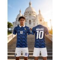 ราคา 2026 ชุดเสื้อฟุตบอลทีมชาติทีมชาติฝรั่งเศส - ชุดเสื้อฟุตบอลและกางเกงขาสั้น (43331241044)