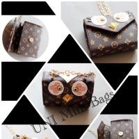 ราคา กระเป๋าเด็กแฟชั่น ลายหลุยส์นกฮูก หนังสวย มาพร้อมโซ่ทองสุดหรู ดูแพง (323404136)