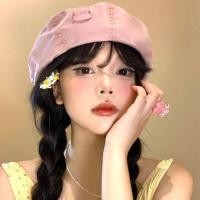 ราคา หมวกเบเร่ต์สีชมพูผู้หญิงฤดูร้อนบางสไตล์ระบายอากาศใบหน้า-ปรากฏตัว หมวกเบเรต์ น้อยจิตรกรหมวกเวอร์ชั่นเกาหลีหมวกเด็กแปดเหลี่ยมหมวกอินเทรนด์6.6 (55361757437)
