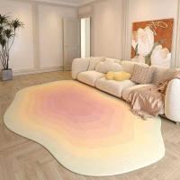 ราคา พรมสีไล่ระดับสำหรับห้องนอน ปูพื้นห้องนั่งเล่นขนาดใหญ่แบบไม่สม่ำเสมอ ลายเส้นเรขาคณิต ตกแต่งพรมแบบมินิ (42958099603)