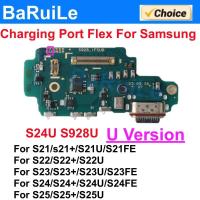 ราคา พอร์ตชาร์จ USB สําหรับ Samsung S21 S22 Ultra S23 S24 S25 Plus G998U S901U S908U S928U Charger USB Dock Connector Board Flex Cable (49508732087)