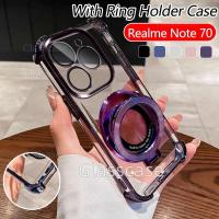 ราคา ปลอกสําหรับRealme Note 70 7 0 T 70T Note70 Note70T RealmeNote70 2025 Clearสี่มุมAnti Fallพร้อมที่วางแหวนเคสโทรศัพท์กันกระแทกCameเลนส์ป้องกันปลอกอ่อนฝาหลัง (42562640083)
