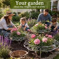 ราคา Solid-steel Garden Plant Cages Premium Solid-Steel สําหรับความเสถียรสูงสุดตกแต่ง Patios กระถางภูมิทัศน์ (49161167246)