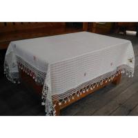 ราคา ผ้าปูโต๊ะสี่เหลี่ยม ผ้าฝ้ายปักมือถักริมโครเชต์ (6656273401)