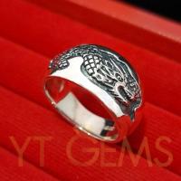 ราคา แหวน มังกร แหวน เงินแท้ รมดำ ลายมังกร YTG-11929 YTGEMS (28205366864)