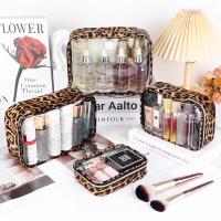 ราคา makeup bag กล่องใส่แปรงแต่งหน้า กระเป๋าใส่อุปกรณ์อาบน้ำพิมพ์ลายเสือดาวรุ่นใหม่กระเป๋าใส่เครื่องสำอางค์กันน้ำความจุขนาดใหญ่กระเป๋าใส่เครื่องสำอาง PVC แบบพกพา (49560071436)