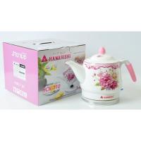 ราคา ถังน้ำร้อน HANABISHI กาต้มน้ำเซรามิก HCK-110 ขนาด 1.2 ลิตร กาต้มน้ำ ไร้สาย กำลังไฟ 1000 วัตต์ (25064052401)