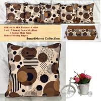 ราคา PREMIUM SOFA CHAIR CUSHION COVER MADE OF BROWN HEXAGON SOFA MATERIAL (49259688160)