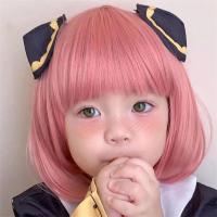 ราคา วิกผมบ๊อบสั้น สีชมพูอ่อน สําหรับเด็ก วิกผมสั้นฟู วิกผมหน้าม้า BOBO วิกผมสั้นตรง (18438905164)