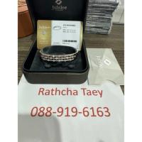 ราคา สินค้ามือ2!! กำไลฝังเพชรJubilee ไซส์L เพชร3แถว สีRose Gold!! (40731124311)