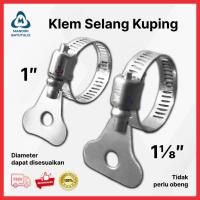 ราคา 1" 1 1/8 "นิ้วสแตนเลสหูท่อหนีบ-ท่อหนีบ-ตัวขันท่อ-ชุบสังกะสีก๊าซหนีบ (53352306669)