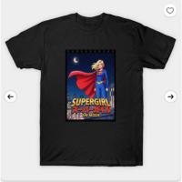 ราคา DC Movie [Supergirl Supergirl] Krypton/Carla Zo-El Pattern Print Mens Pure Cotton Round Neck 110-5XL (100-110kg) เสื้อยืดแขนสั้น (44131606337)