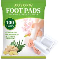 ราคา ไวท์เทนนิ่ง /น้ํามันปลา/ HerbalFootPads-GingerOil&BambooCharcoal-FootCarePatchesforDailyUse-(Green,100Pads) (44812015359)