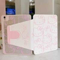 ราคา Hello เคสป้องกัน Kitty น่ารัก MINISO อนิเมะ สำหรับ iPad 7/8/9/10 รุ่น 10.9 Air 3 4 5 Mini 6 พร้อมช่อ (45401224799)