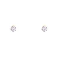 ราคา Happy Jewelry ต่างหูเพชรเม็ดเดี่ยว เตยหัวใจ ต่างหูทองเพชรแท้ ทองแท้ 37.5% (9K) ER294 (18684848712)