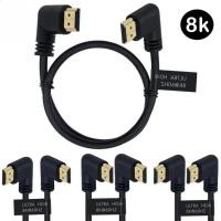 ราคา ซ้าย/ขวา Dual 90 องศามุม HDMI 2.1 สาย 0.15 ม./0.5 ม./1.0 ม., ชายถึงชาย, รองรับ 8K @ 60Hz & 4K@120Hz สําหรับทีวี, Monitor & PC (56507482207)