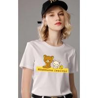 ราคา * * RILAKKUMA พิมพ์กราฟิกแขนสั้นเสื้อยืดแฟชั่น Unisex/Oversize/คู่/Plus ขนาด Tee (52359729808)