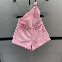 ราคา ♞,♘,♙Sweet And Cool Denim Overalls Wide Leg Shorts (21587521534)