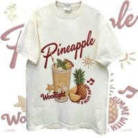 ราคา ร้านลูมิÈRE|เสื้อยืดผู้หญิงโอเวอร์ไซส์-เสื้อยืดแขนสั้นสไตล์เกาหลีผู้หญิงด้านบนกับสับปะรดเครื่องดื่มลายลาย,เย็บปักถักร้อยสุนทรียศาสตร์สมัยใหม่ (44860964906)