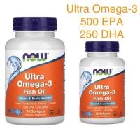 ราคา NOW Foods Ultra Omega-3 Fish Oil, 180 Softgels น้ำมันปลาโอเมก้า 3 อัลตร้า (28681284920)