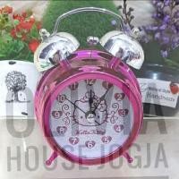 ราคา Hello Kitty นาฬิกาปลุกขนาดเล็ก Hello Kitty สีชมพู สีเงิน นาฬิกาปลุก Hello Kitty นาฬิกา Hello Kitty (43471073180)