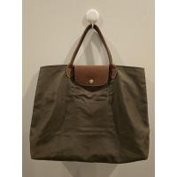ราคา Longchamp Le pliage cabas หูสั้น สีเขียว มือสอง ของแท้ (27913918587)