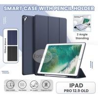 ราคา Case Cover Smart Case Ipad Pro 12.9" 2017 | Ipad Pro 12.9" 2015 พร้อมปากกาสล็อตปุ่ม Home Autolock (50505095668)
