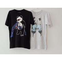 ราคา เสื้อยืดสีดำ ลายหมี กาแลคซี่ Riot Society / เสื้อยืด สีเทา ลายหมี American Apparel* มือสอง ของแท้ (15278498568)