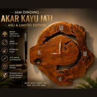 ราคา Jepara แกะสลัก Vintage Aesthetic ไม้สัก Root Wall Clock สําหรับห้องนั่งเล่น 50 ซม. (53211611972)