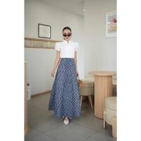 ราคา เซ็ทลายไทยเสื้อแขนตุ๊กตาและกระโปรงทรง8ชิ้น ผ้าม่อฮ่อมพิมพ์ลาย (57810425479)