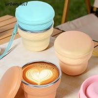 ราคา URBANCHIC แก้วกาแฟซิลิโคนทนความร้อนทําความสะอาดง่ายถ้วยพับแบบพกพาความจุ 200 มล. พร้อมฝาปิดถ้วยดื่มพับได้แบบใช้ซ้ําได้เดินทางกลางแจ้ง (46659710353)