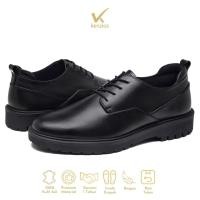 ราคา Kenzios รองเท้าทางการผู้ชายหนังแท้ Tom Black Series (45759447554)
