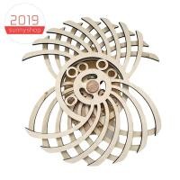 ราคา [sunnyshop2019]Handmade Retro Dynamic Sculpture Dynamic Wall Art กังหันลมไม้ตกแต่งบ้านงานฝีมือ B (49260439759)