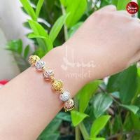 ราคา A6 สร้อยข้อมือ 3 กษัตริย์ ข้อมือเงินแท้ งาน 92.5 % ลายทรงกลมเม็ดจีบ ขนาด 10 มิล กำไลข้อมือ กำไลเสริมดวง กำไลมงคล ไม่ลอก (10273030879)