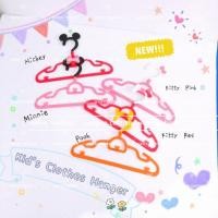 ราคา !!Mickey Kitty Pooh Cartoon Baby Kids ไม้แขวนเสื้อพลาสติก (40530796602)