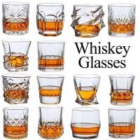 ราคา Whiskey Glass Cup Crystal Whisky Glasses Cups for Alcoho Drinking Scotch Bourbon Whisky Cognac Vodka Gin Tequila Rum Hom (29063991510)