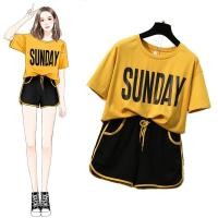 ราคา BC-SHOPBC-SHOP�ชุดเซทขาสั้น เซต2ชิ้น(เสื้อยืดแขนสั้น+กางเกงขาสั้น)ชุดกีฬา ชุดโยคะสไตล์เกาหลีใหม่ ชุดลำลองผู้หญ (9222902014)