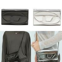ราคา พรีออเดอร์ 10-14 วัน Diesel 1DR Wallet bag in mirrored leather ของแท้100% (41301970606)