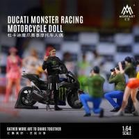 ราคา MoreArt 1/64 ตุ๊กตารถจักรยานยนต์ Ducati Monster Racing (52759235299)
