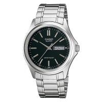 ราคา Casio Standard นาฬิกาข้อมือผู้ชาย สีเงิน/หน้าดำ สายสแตนเลส รุ่น MTP-1239D-1ADF (383170298)