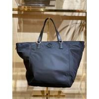 ราคา Tory Burch Tilda Large Nylon Tote Shoulder Bag Black (4058566278)