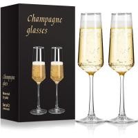 ราคา แก้วแชมเปญขลุ่ยแก้ว,แก้วแชมเปญชุด 2 ชิ้น,แว่นตา Mimosa Stemmed 9oz, ขลุ่ยไม้ไผ่เป่ามือ, แว่นตา Prosecco, ของขวัญสําหรับงานแต่งงาน,เครื่องล้างจานทําความสะอาด Christm (49061498827)
